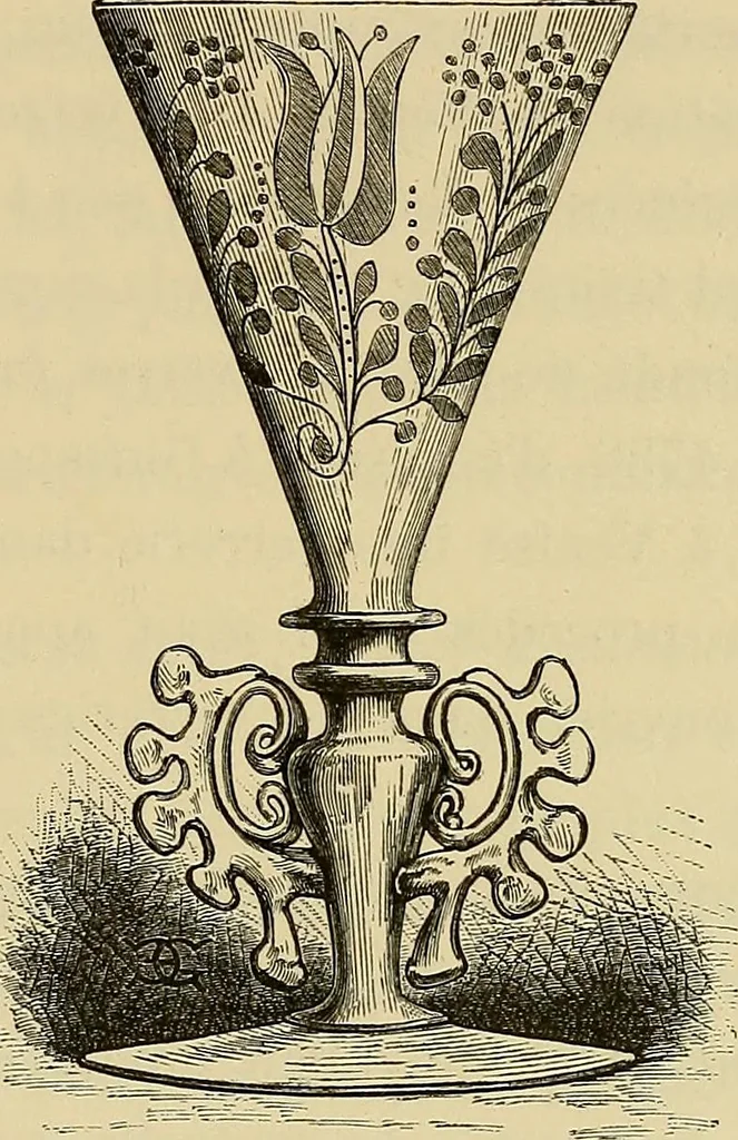 An illustration from Histoire de la verrerie et de l'émaillerie, 1886, leaf 303