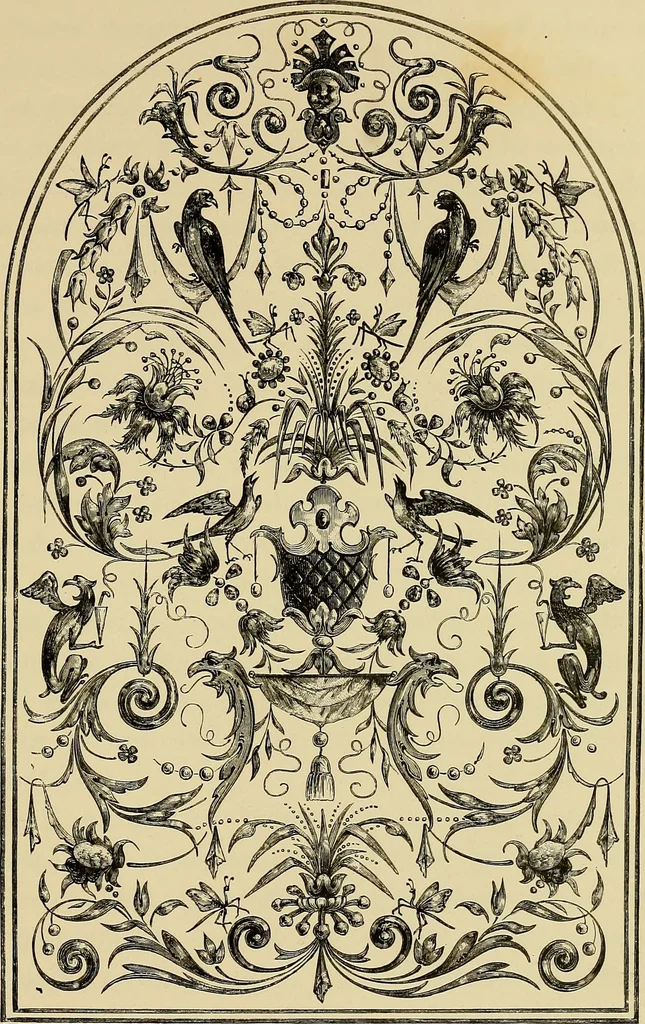 An illustration from Histoire de la verrerie et de l'émaillerie, 1886, leaf 323