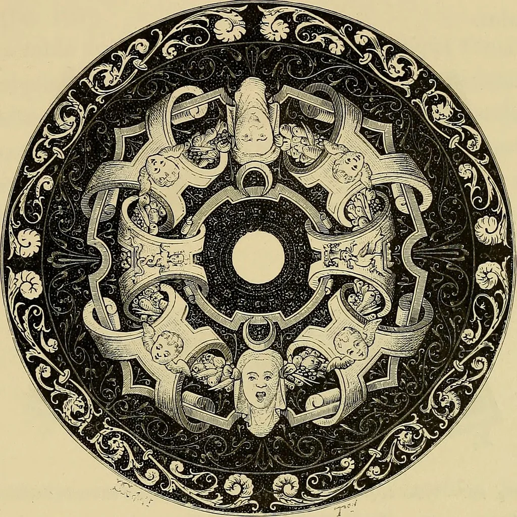An illustration from Histoire de la verrerie et de l'émaillerie, 1886, leaf 523