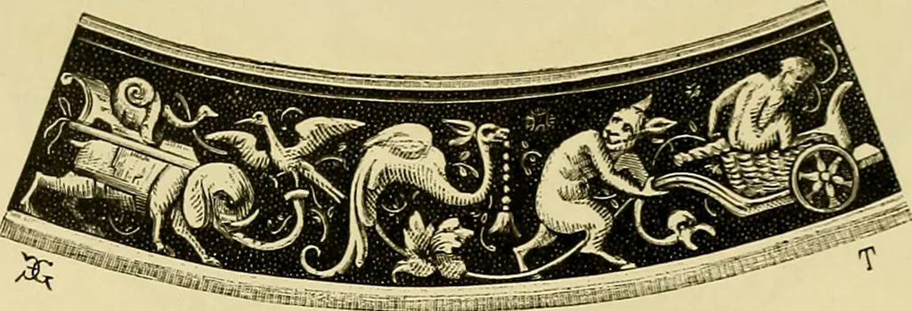 An illustration from Histoire de la verrerie et de l'émaillerie, 1886, leaf 524