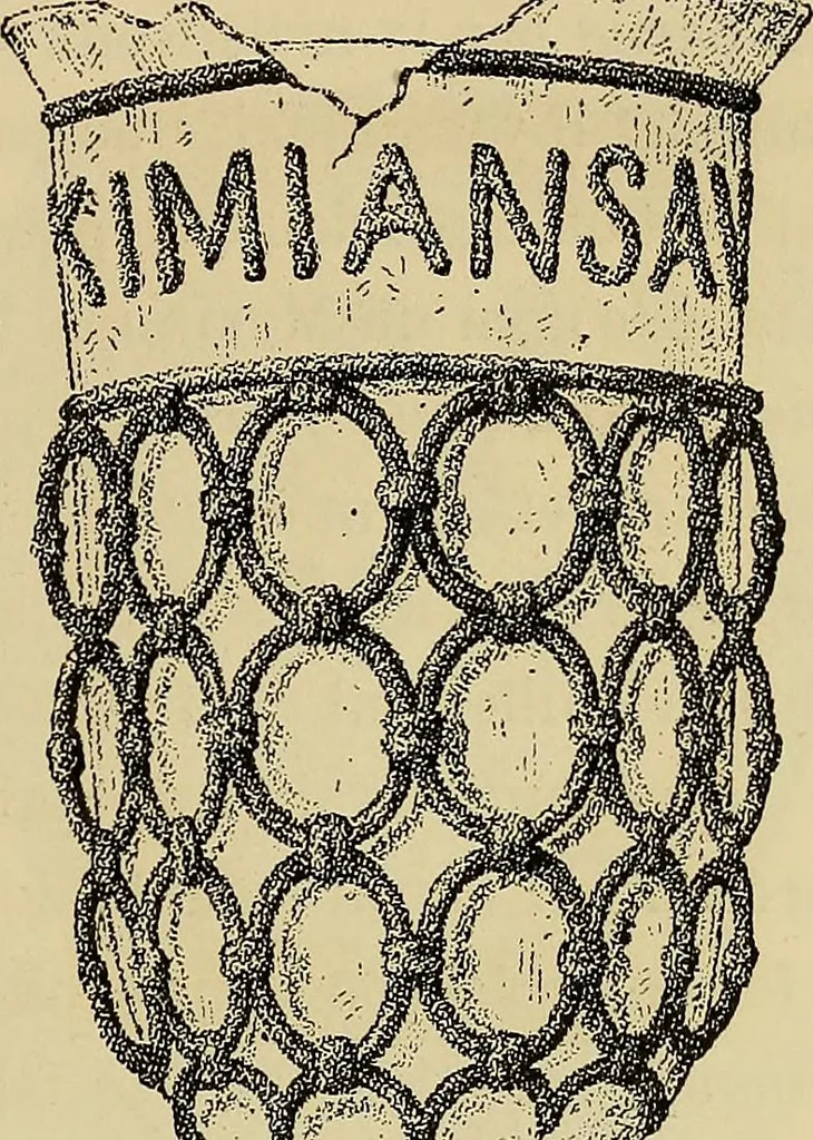An illustration from Histoire de la verrerie et de l'émaillerie, 1886, leaf 57