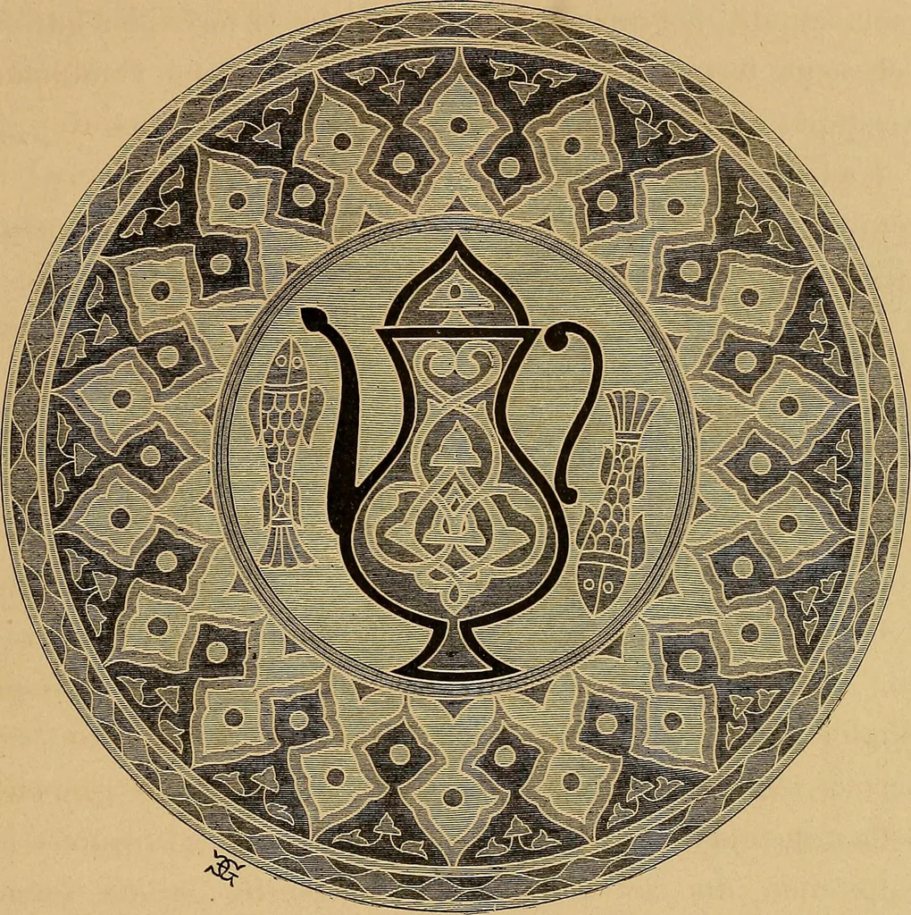 An illustration from Histoire de la verrerie et de l'émaillerie, 1886, leaf 577