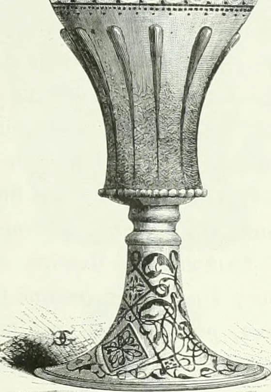 An illustration from Histoire de la verrerie et de l'émaillerie, 1886, leaf 107