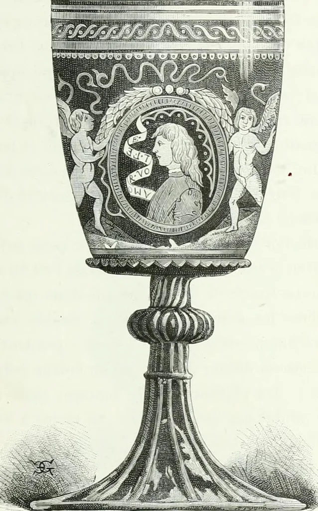 An illustration from Histoire de la verrerie et de l'émaillerie, 1886, leaf 109