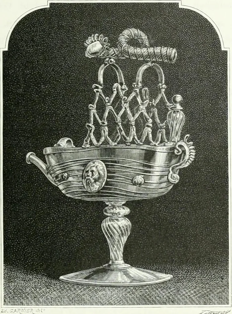 An illustration from Histoire de la verrerie et de l'émaillerie, 1886, leaf 113