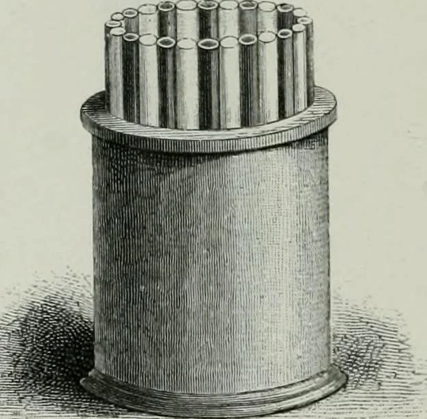 An illustration from Histoire de la verrerie et de l'émaillerie, 1886, leaf 122