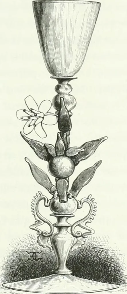 An illustration from Histoire de la verrerie et de l'émaillerie, 1886, leaf 125