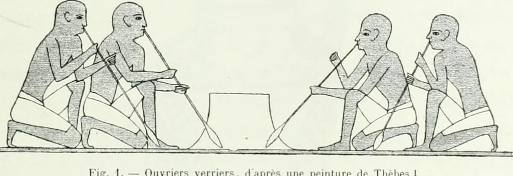 An illustration from Histoire de la verrerie et de l'émaillerie, 1886, leaf 19