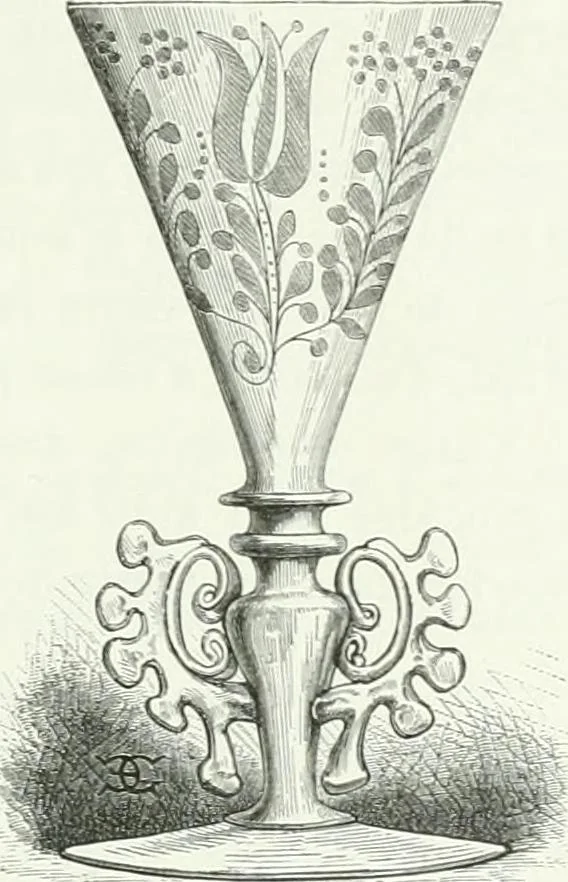 An illustration from Histoire de la verrerie et de l'émaillerie, 1886, leaf 301