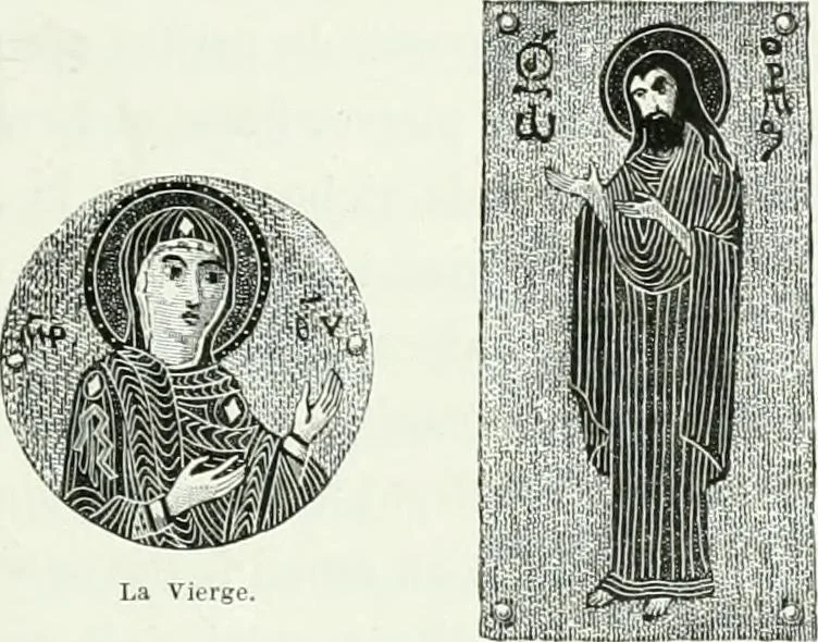 An illustration from Histoire de la verrerie et de l'émaillerie, 1886, leaf 413