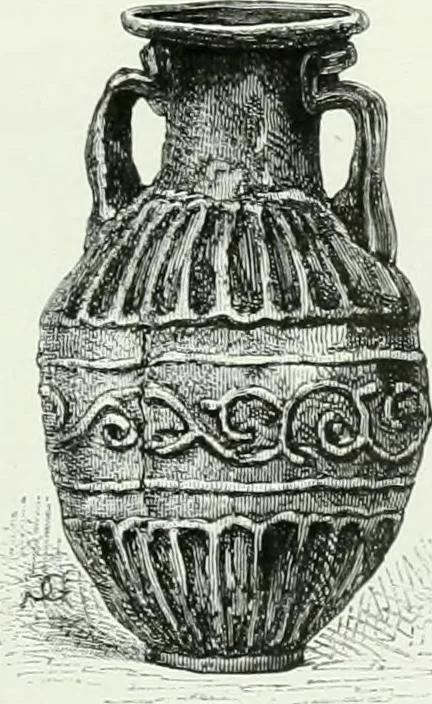 An illustration from Histoire de la verrerie et de l'émaillerie, 1886, leaf 45