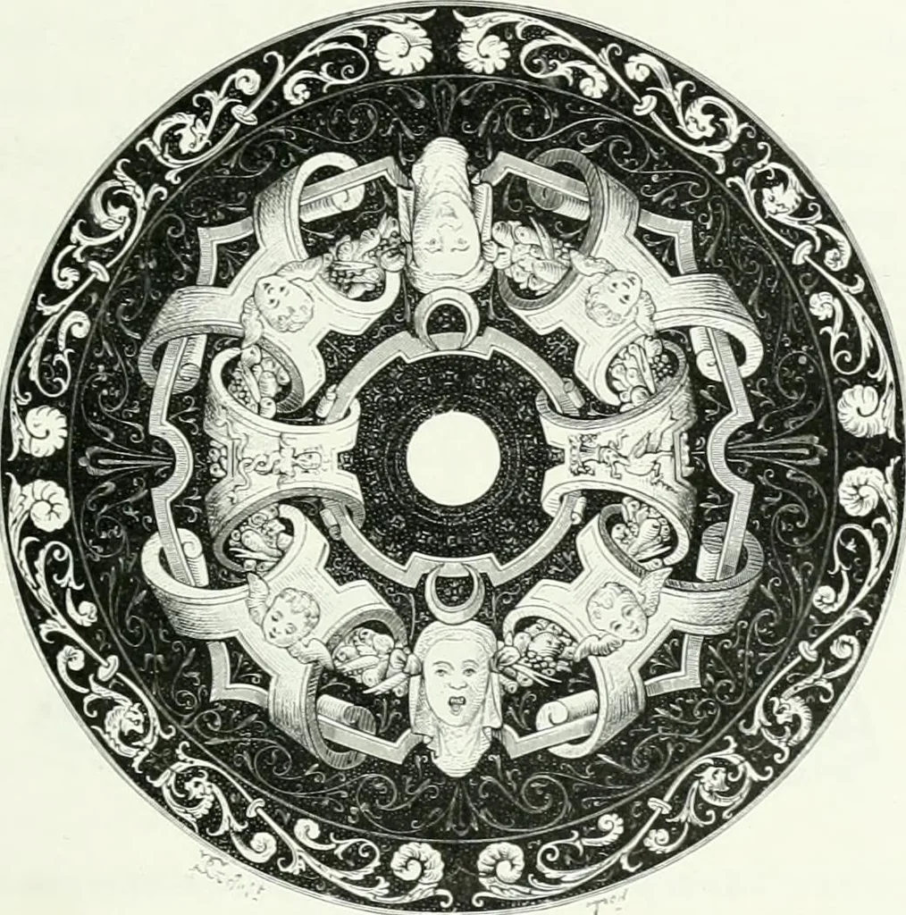 An illustration from Histoire de la verrerie et de l'émaillerie, 1886, leaf 521