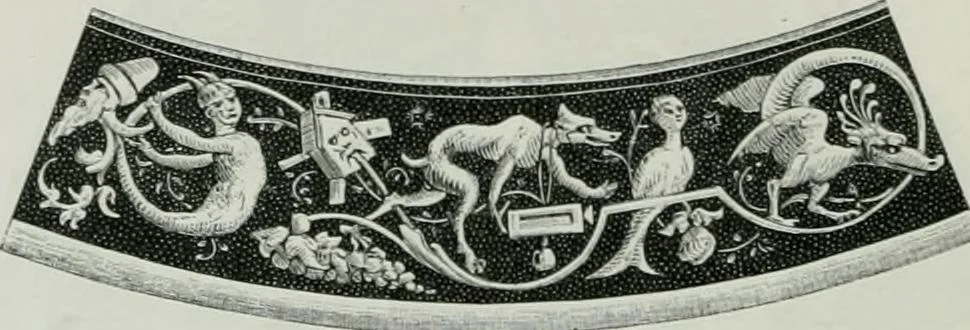 An illustration from Histoire de la verrerie et de l'émaillerie, 1886, leaf 522