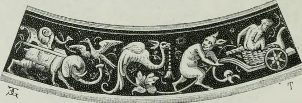 An illustration from Histoire de la verrerie et de l'émaillerie, 1886, leaf 522
