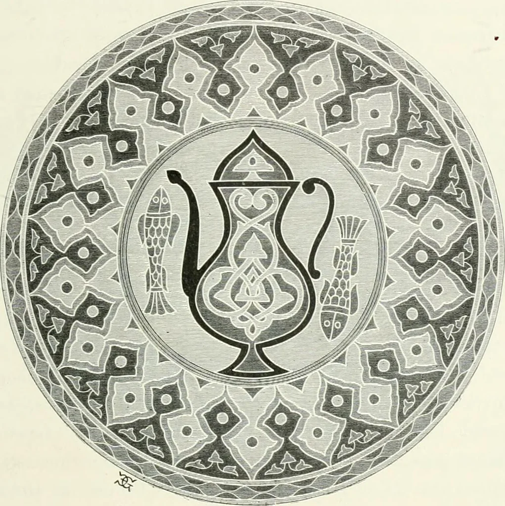 An illustration from Histoire de la verrerie et de l'émaillerie, 1886, leaf 575