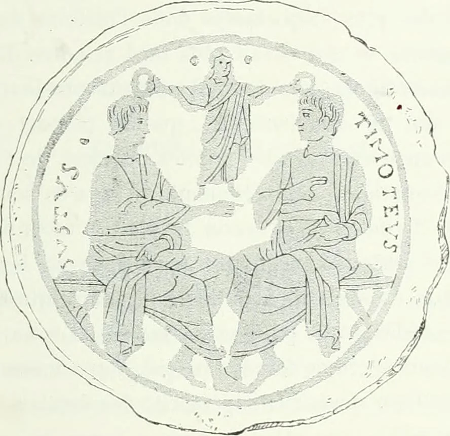 An illustration from Histoire de la verrerie et de l'émaillerie, 1886, leaf 69