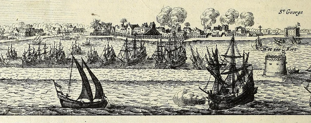 An illustration from Histoire de la vie & actes memorables de Frederic Henry de Nassau prince d'Orange, 1656, leaf 176