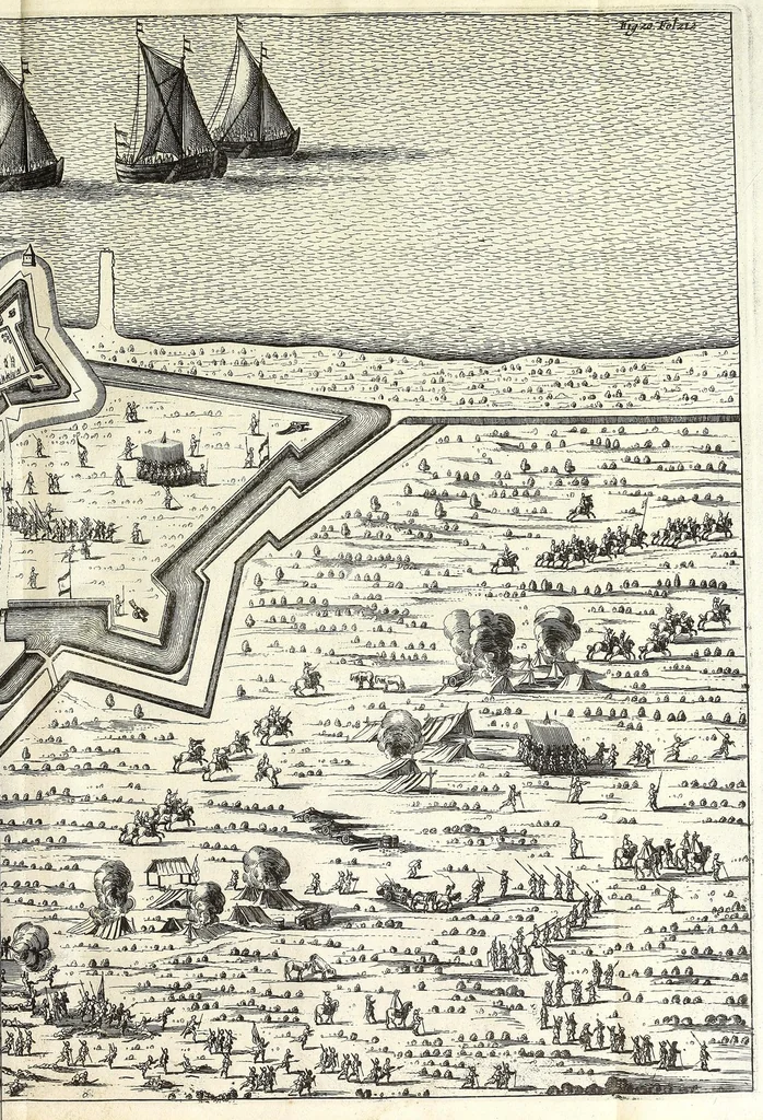An illustration from Histoire de la vie & actes memorables de Frederic Henry de Nassau prince d'Orange, 1656, leaf 361