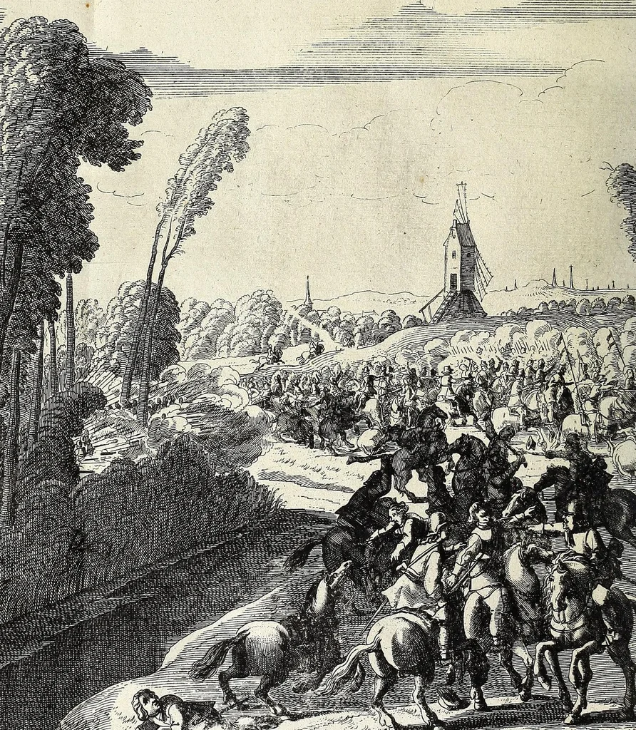 An illustration from Histoire de la vie & actes memorables de Frederic Henry de Nassau prince d'Orange, 1656, leaf 630