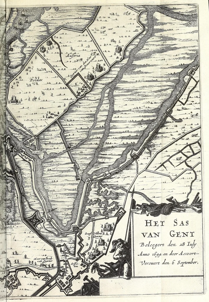 An illustration from Histoire de la vie & actes memorables de Frederic Henry de Nassau prince d'Orange, 1656, leaf 657