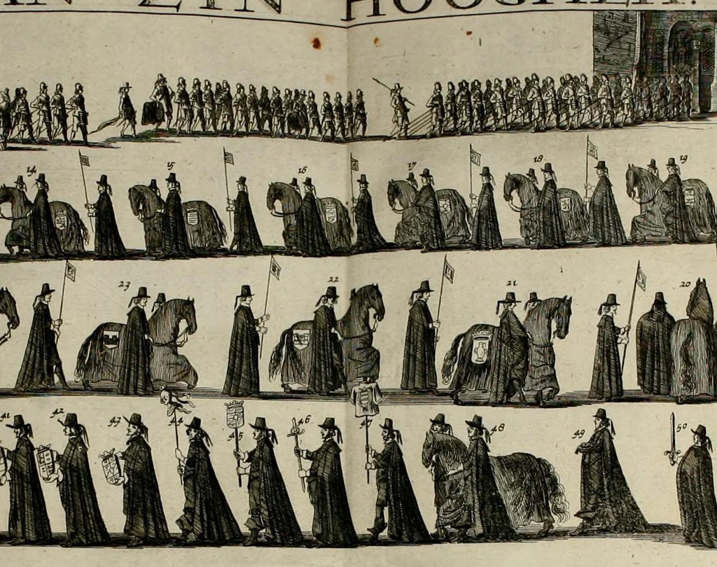 An illustration from Histoire de la vie & actes memorables de Frederic Henry de Nassau prince d'Orange, 1656, leaf 707