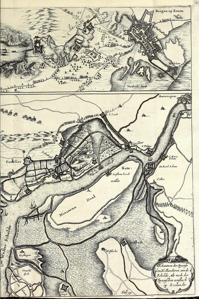 An illustration from Histoire de la vie & actes memorables de Frederic Henry de Nassau prince d'Orange, 1656, leaf 73