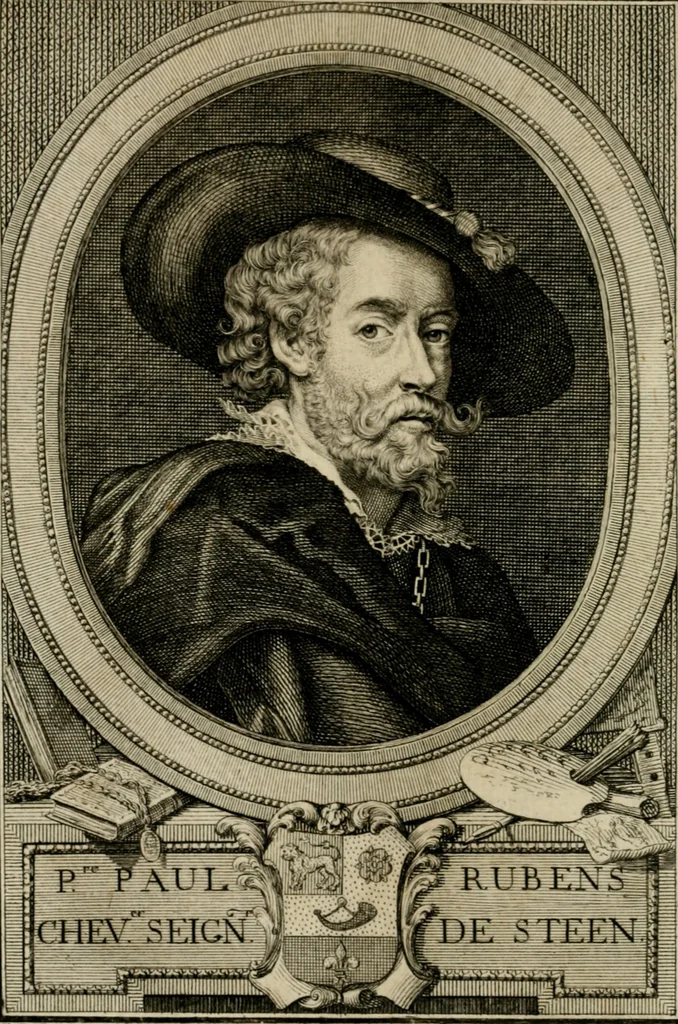 An illustration from Histoire de la vie de P.P. Rubens, chevalier & seigneur de Steen : illustrée d'anecdotes qui n'ont jamais paru au public, & de ses tableaux étalés dans les palais, églises & places publiques de l'Europe, & par la démonstration des estampes existantes & relatives à ses ouvrages ..., 1771, leaf 5