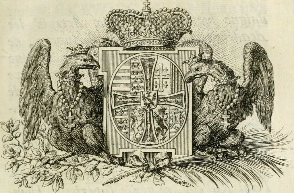An illustration from Histoire de la vie de P.P. Rubens, chevalier & seigneur de Steen : illustrée d'anecdotes qui n'ont jamais paru au public, & de ses tableaux étalés dans les palais, églises & places publiques de l'Europe, & par la démonstration des estampes existantes & relatives à ses ouvrages ..., 1771, leaf 8