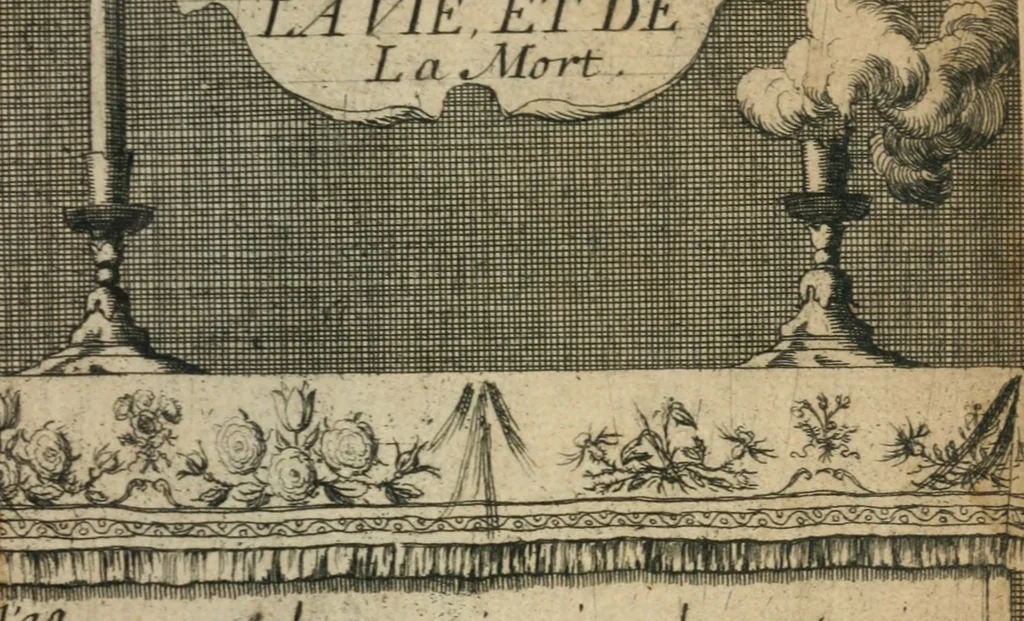 An illustration from Histoire de la vie et de la mort. Ov il est traité de la longue & courte durée de toute forte de corps; des causes de leur decadence; & des moyens d'en reparer les defauts, autant qu'il se peut, 1647, leaf 4