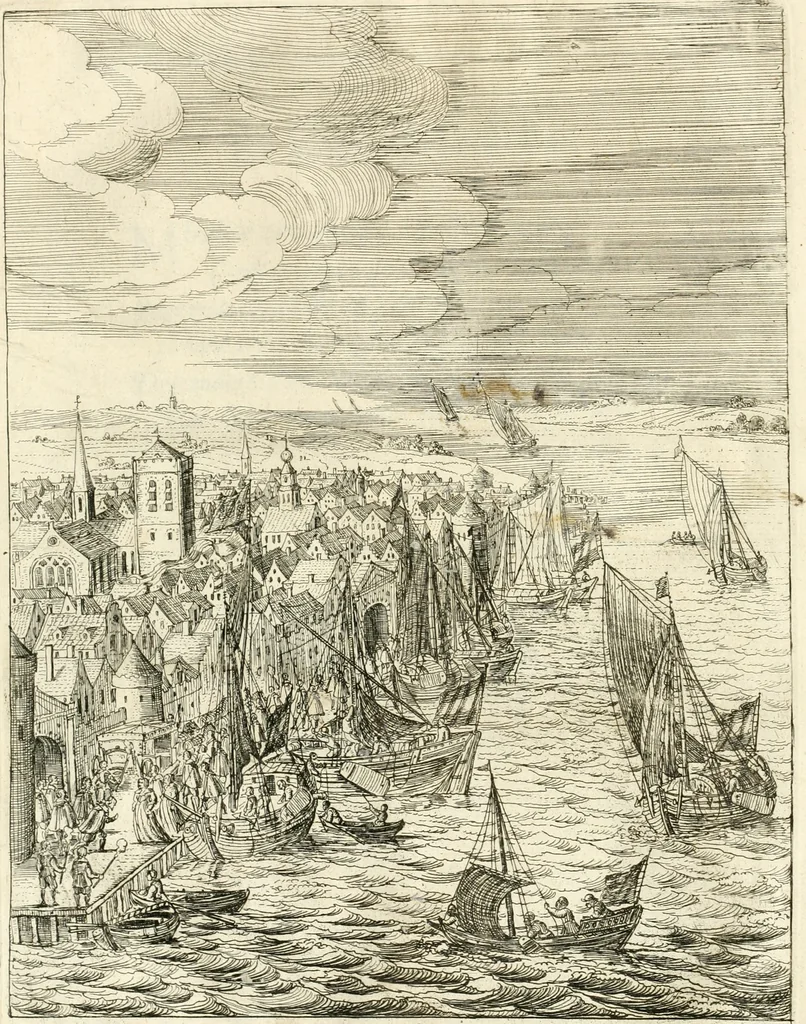 An illustration from Histoire de l'entree de la reyne mere du roy tres-chrestien dans les Provinces Vnies des Pays-Bas : enrichie de planches, 1639, leaf 45