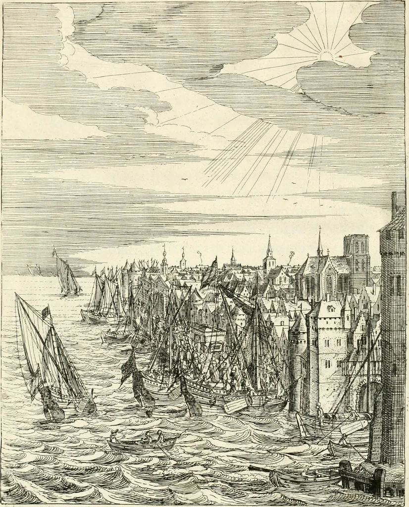 An illustration from Histoire de l'entree de la reyne mere du roy tres-chrestien dans les Provinces Vnies des Pays-Bas : enrichie de planches, 1639, leaf 51