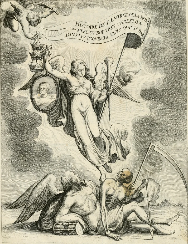An illustration from Histoire de l'entree de la reyne mere du roy tres-chrestien dans les Provinces Vnies des Pays-Bas : enrichie de planches, 1639, leaf 6