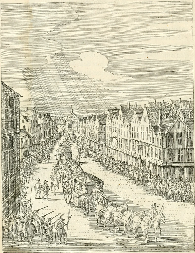 An illustration from Histoire de l'entree de la reyne mere du roy tres-chrestien dans les Provinces Vnies des Pays-Bas : enrichie de planches, 1639, leaf 63