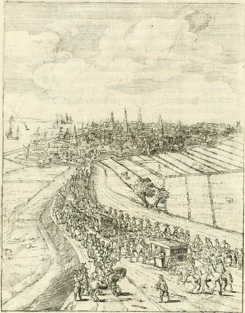 An illustration from Histoire de l'entree de la reyne mere du roy tres-chrestien dans les Provinces Vnies des Pays-Bas : enrichie de planches, 1639, leaf 87