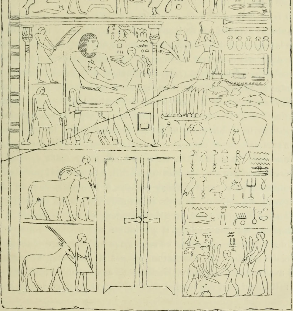 An illustration from Histoire de l'ordre lotiforme; étude d'archéologie égyptienne, 1897, leaf 133