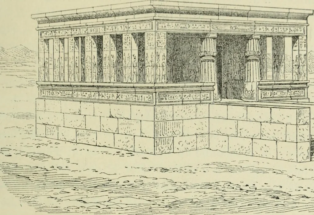 An illustration from Histoire de l'ordre lotiforme; étude d'archéologie égyptienne, 1897, leaf 223