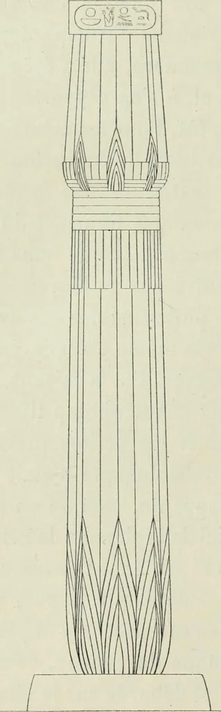 An illustration from Histoire de l'ordre lotiforme; étude d'archéologie égyptienne, 1897, leaf 232