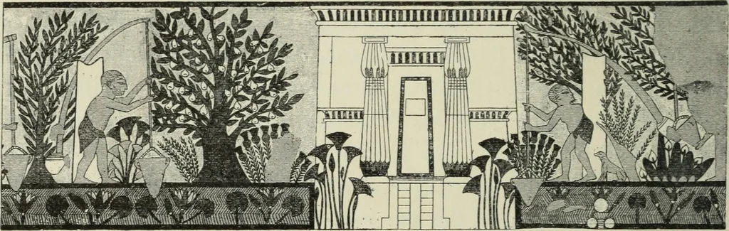 An illustration from Histoire de l'ordre lotiforme; étude d'archéologie égyptienne, 1897, leaf 234