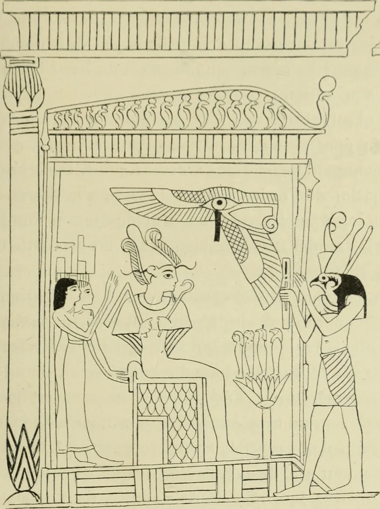 An illustration from Histoire de l'ordre lotiforme; étude d'archéologie égyptienne, 1897, leaf 33