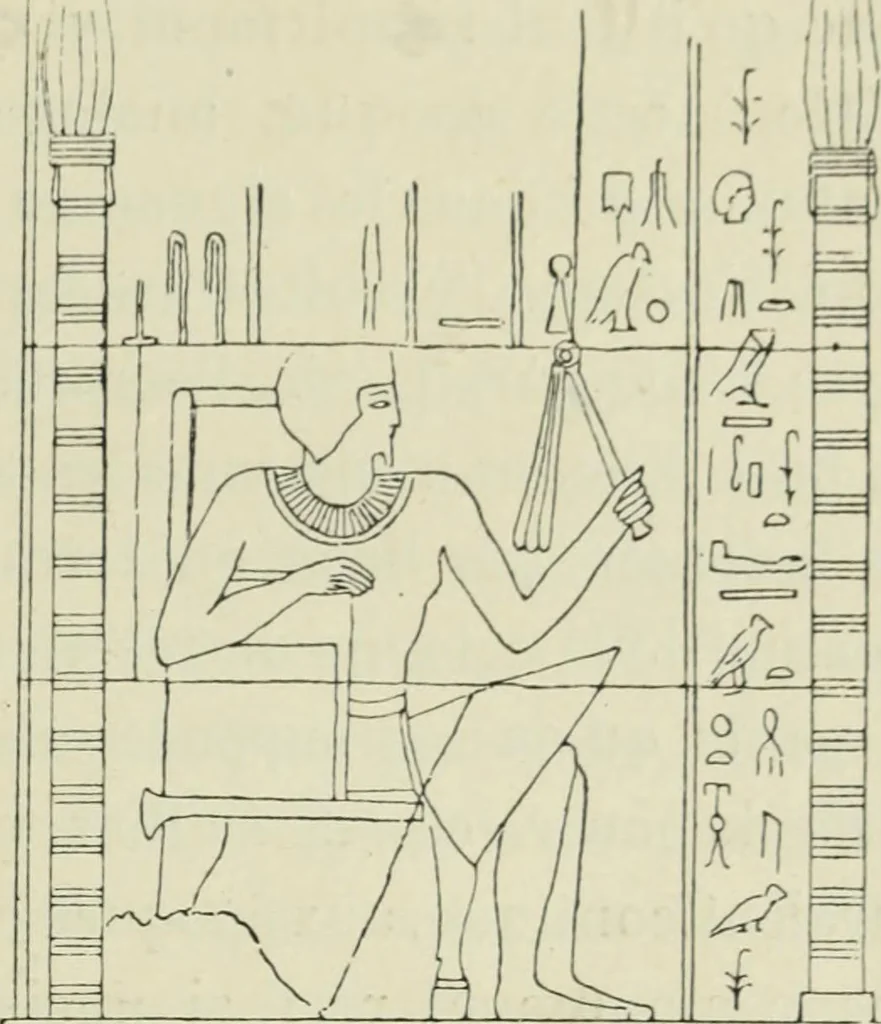 An illustration from Histoire de l'ordre lotiforme; étude d'archéologie égyptienne, 1897, leaf 47