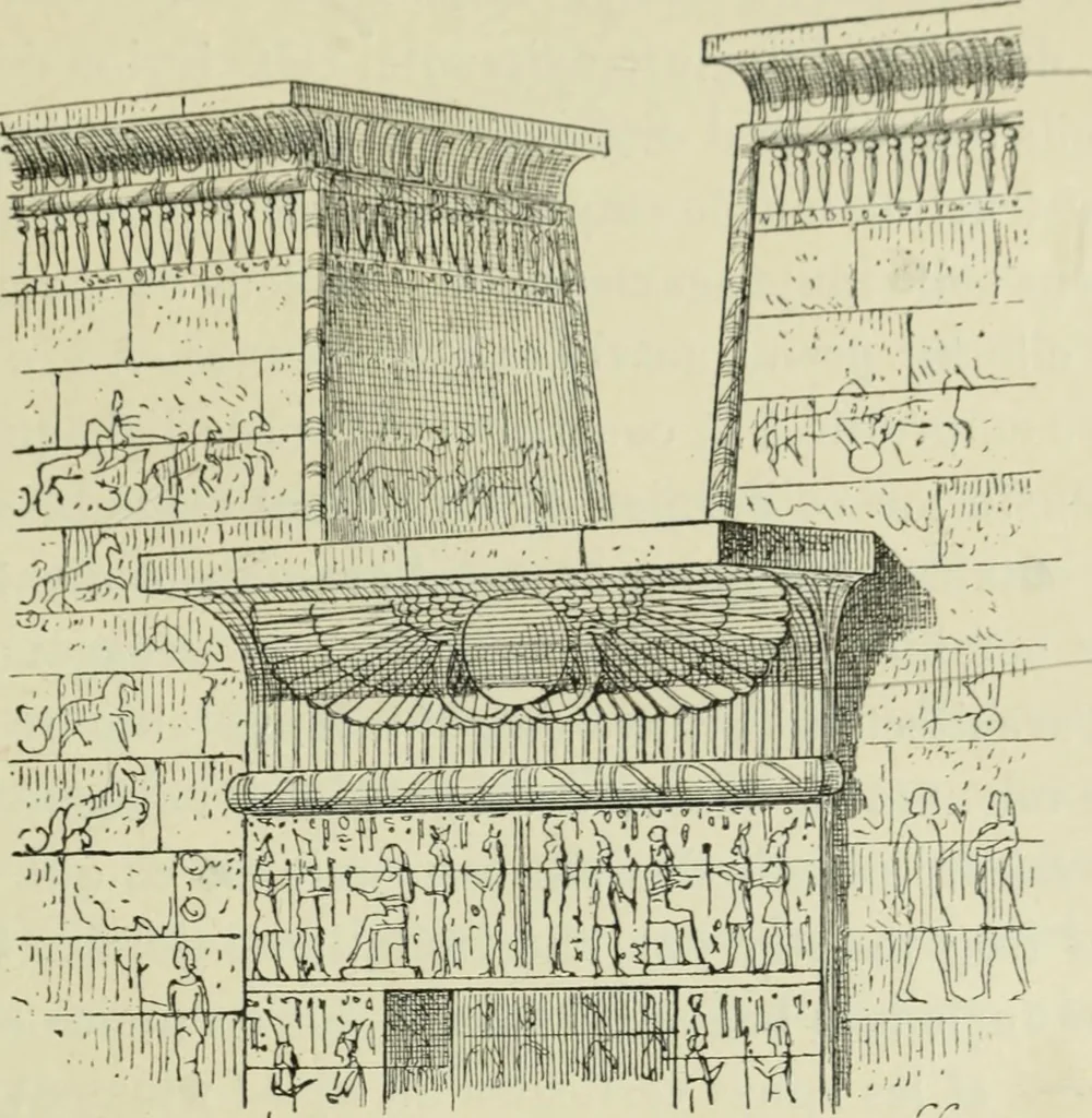 An illustration from Histoire de l'ordre lotiforme; étude d'archéologie égyptienne, 1897, leaf 65