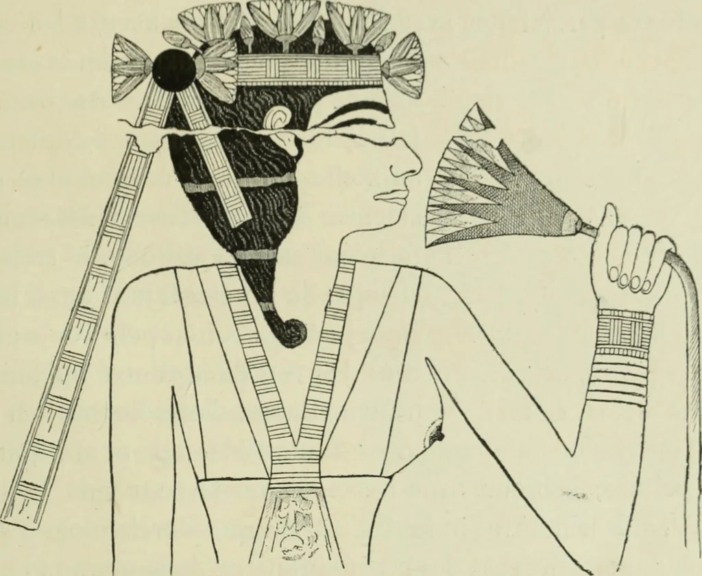 An illustration from Histoire de l'ordre lotiforme; étude d'archéologie égyptienne, 1897, leaf 97
