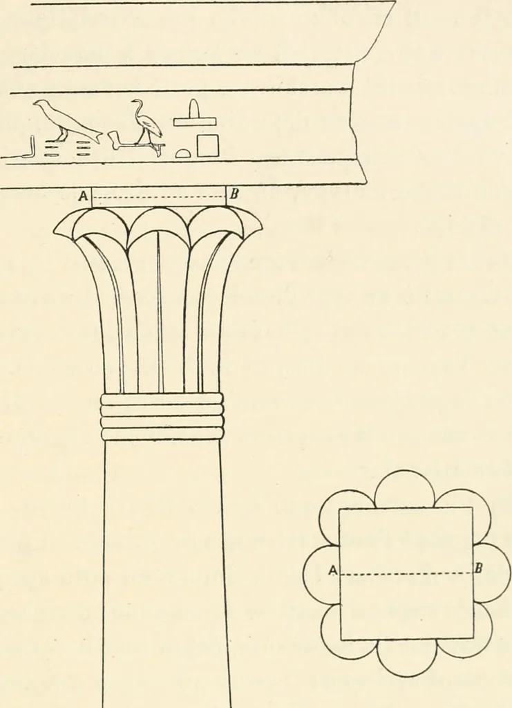 An illustration from Histoire de l'ordre lotiforme: étude d'archélogie égyptienne, 1897, leaf 168
