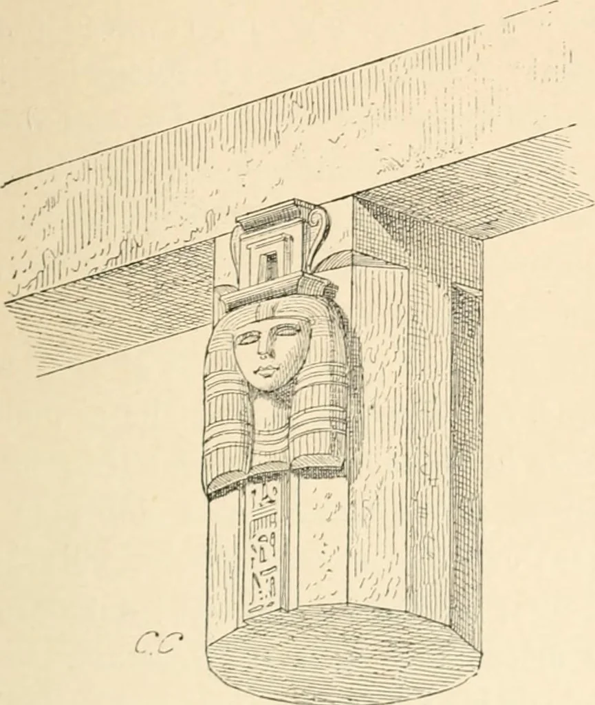 An illustration from Histoire de l'ordre lotiforme: étude d'archélogie égyptienne, 1897, leaf 18