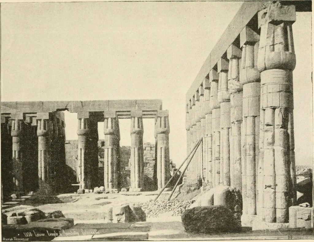 An illustration from Histoire de l'ordre lotiforme: étude d'archélogie égyptienne, 1897, leaf 214