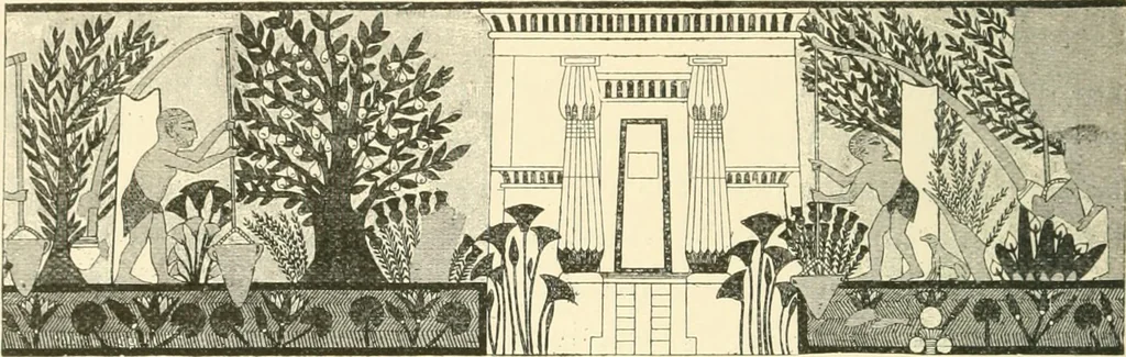 An illustration from Histoire de l'ordre lotiforme: étude d'archélogie égyptienne, 1897, leaf 237