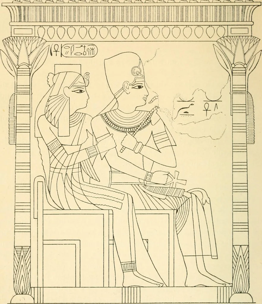 An illustration from Histoire de l'ordre lotiforme: étude d'archélogie égyptienne, 1897, leaf 31