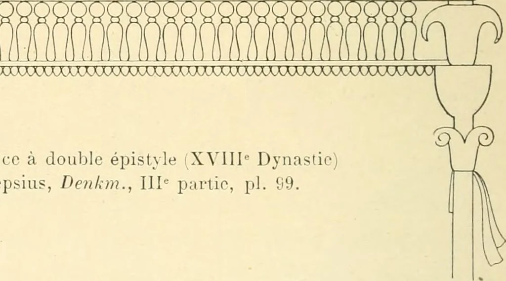 An illustration from Histoire de l'ordre lotiforme: étude d'archélogie égyptienne, 1897, leaf 43