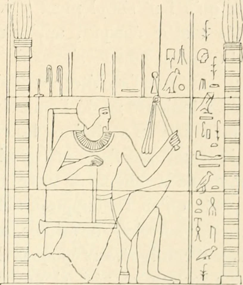 An illustration from Histoire de l'ordre lotiforme: étude d'archélogie égyptienne, 1897, leaf 50
