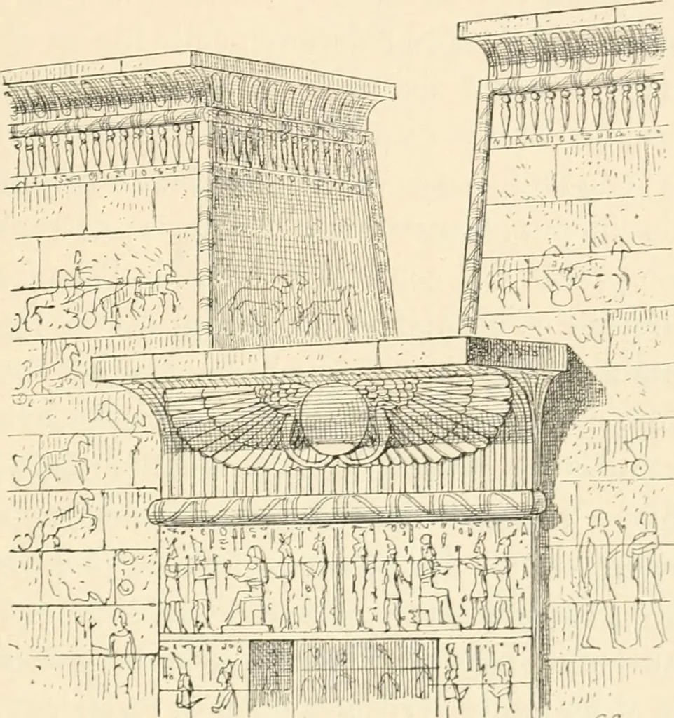 An illustration from Histoire de l'ordre lotiforme: étude d'archélogie égyptienne, 1897, leaf 68